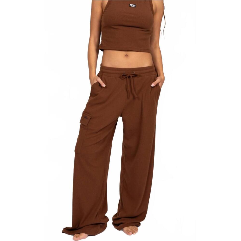 NEW RUSTY remi wide leg lounge pant in brown
